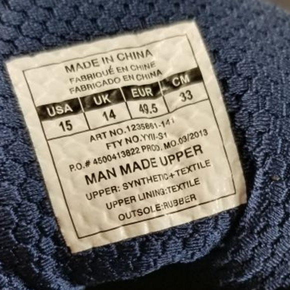 Under Armour Nitro Athletic Sports Cleats Blue White Men's Sz 15 - Picture 7 of 7